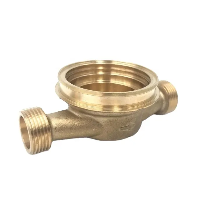 Die Casting / Forging and CNC Machining Brass Water Meter Body