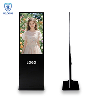 Pantalla Publicitaria Digital Vertical LCD con Soporte de Pie para Android, Tótem Digital para Centros Comerciales, Hoteles y Restaurantes