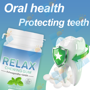 Chewing-gum sans sucre à marque privée OEM/ODM avec Ashwagandha, GABA et L-Théanine pour la relaxation au travail et en étude, et un regain d'énergie - Product Image 4