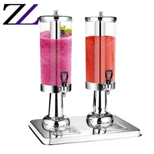 Hotel and restaurant supplies wholesale prices glass drink dispenser cheap luxury party 6L commercial cold drink dispenser