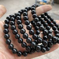 Bracelet élastique en shungite naturelle 5A, bracelet élégant en pierres précieuses naturelles pour femmes et hommes