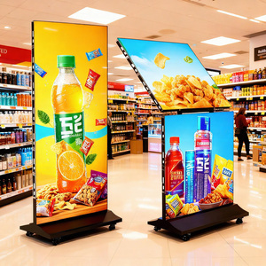 Pantalla LED Plegable de Doble Cara para Publicidad en Interiores, 1920x640mm, Exhibición de Póster LED Plegable - Product Image 1