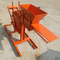 Machine manuelle à briques en terre cuite QMR2-40, haute efficacité, fabriquée à la main, à partir de la terre