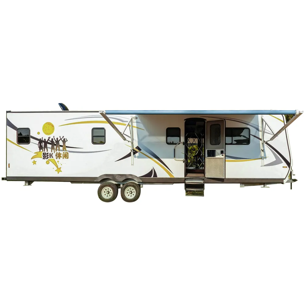 Hot Sale Camper Trailer Caravan Camper For Family Luxury Rv Caravan Motor Homes