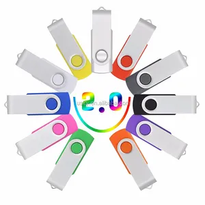 Pen Drive 16gb Cheapest Twister Usb Flash 3.0 Swivel Usb Memory Stick Wholesale Custom Logo Pendrive 64GB 2GB 16GB 4GB 1GB Usb Flash Drive 8gb