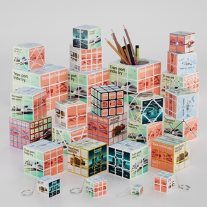 Cubo Geométrico Zcube Personalizado 3x3 al por Mayor, Juego <span class=keywords><strong>de</strong></span> Rompecabezas, Juguete Antiestrés Infinito, Juguete <span class=keywords><strong>de</strong></span> Plástico para Oficina y Negocios - Product Image 2