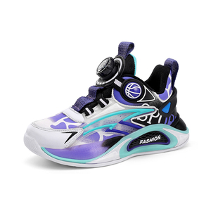 Cema Wholesale en Chine – Nouvelles baskets décontractées pour enfants 2025 – Chaussures de sport de basketball bleu marine pour enfants - Product Image 2