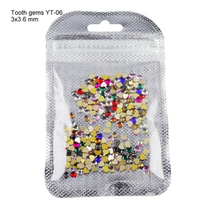 Yantuo Offre Spéciale petit coeur aimant dent gemmes strass en vrac verre pour l'art des dents utilisation polyvalente sur les sacs - Product Image 1