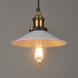 <span class=keywords><strong>Lustre</strong></span> de style américain rétro industriel en fer, restaurant, balcon, couloir, entrée, petit abat-jour en fer <span class=keywords><strong>noir</strong></span> en forme de soucoupe volante - Product Image 4