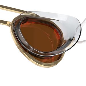 XIALE Vintage Gold Frame Lunettes de <span class=keywords><strong>natation</strong></span> professionnel antibuée sans fuite Lentille en polycarbonate Adultes Racing Logo personnalisé - Product Image 5