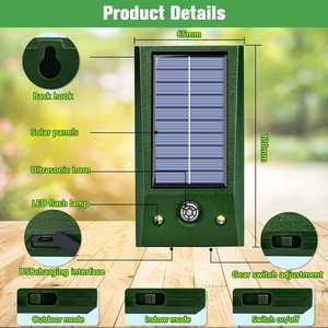 Personalización orientada a la fábrica al por mayor ratón ultrasónico personalizado pájaro perro gato repelente LED al aire libre rojo y blanco <span class=keywords><strong>Flash</strong></span> almacenamiento inteligente y organización - Product Image 4