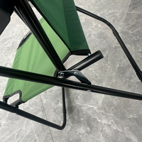 Chaise de plage pliable portable d'extérieur, cadre en acier inoxydable, design moderne, légère, pour pique-nique, jardin, randonnée