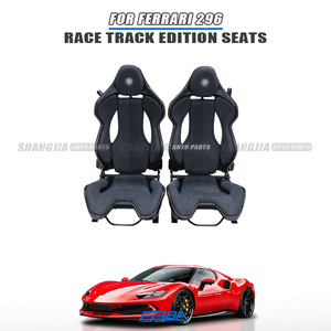 Siège de course automobile en cuir modifié premium ALCANTRA, dossier inclinable et réglable, pour Ferrari 296, personnalisé - Product Image 2