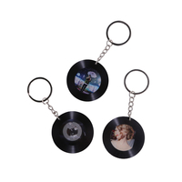 Porte-clés NFC rétro en vinyle, 13,56 MHz, étiquette NFC réinscriptible