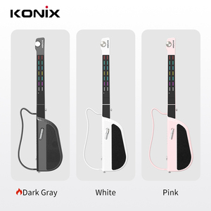 HighLive Stringless Gitaar Opvouwbare reisgitaar Afneembaar voor volwassenen en tieners (zwart) - Product Image 2