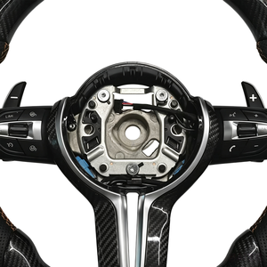 Volante de Fibra de Carbono para Modelos <span class=keywords><strong>BMW</strong></span> F10/F20/F18/F32/F25/F01/F30/F31/F34/F35/F15/F07 <span class=keywords><strong>320i</strong></span> - Estilo Deportivo Serie M 3/5 - Product Image 6