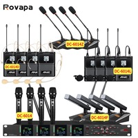 Sistema de Micrófonos Inalámbricos para Montaje en Rack, Integradores de Audio para Proyectos de Audio, Instalaciones Comerciales Fijas