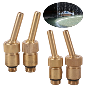 Boquilla de Cortina de Agua Ajustable de Latón con Rosca Externa M10/12/13/14 para Estanques, Piscinas, Fuentes de Jardín con Válvula - Product Image 1