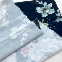Tissu de robe pour femme personnalisé Polyester 125Gsm Koshibo matériau doux tissu crêpe Koshibo impression numérique Styles de conception de fleurs