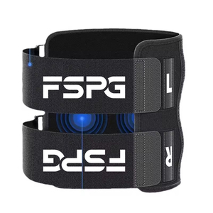 อุปกรณ์พยุงเข่าและน่องสำหรับอาการปวดเส้นประสาทไซอาติก พร้อมโลโก้สั่งทำพิเศษ มีแผ่นรองรับแรงกด 2 ชิ้น ช่วยบรรเทาอาการปวดเส้นประสาทไซอาติก - Product Image 1