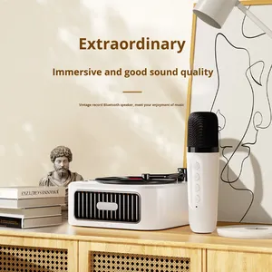 Ventes flash : tourne-disque <span class=keywords><strong>vinyle</strong></span> avec haut-parleur Bluetooth, bruit blanc, haut-parleur rétro, aide au sommeil, haut-parleur en forme de gramophone avec lumière RVB - Product Image 5