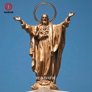 Art de coulée grandeur nature cuivre jésus christ bronze tenant <span class=keywords><strong>le</strong></span> <span class=keywords><strong>centre</strong></span> <span class=keywords><strong>du</strong></span> commerce mondial - Product Image 3