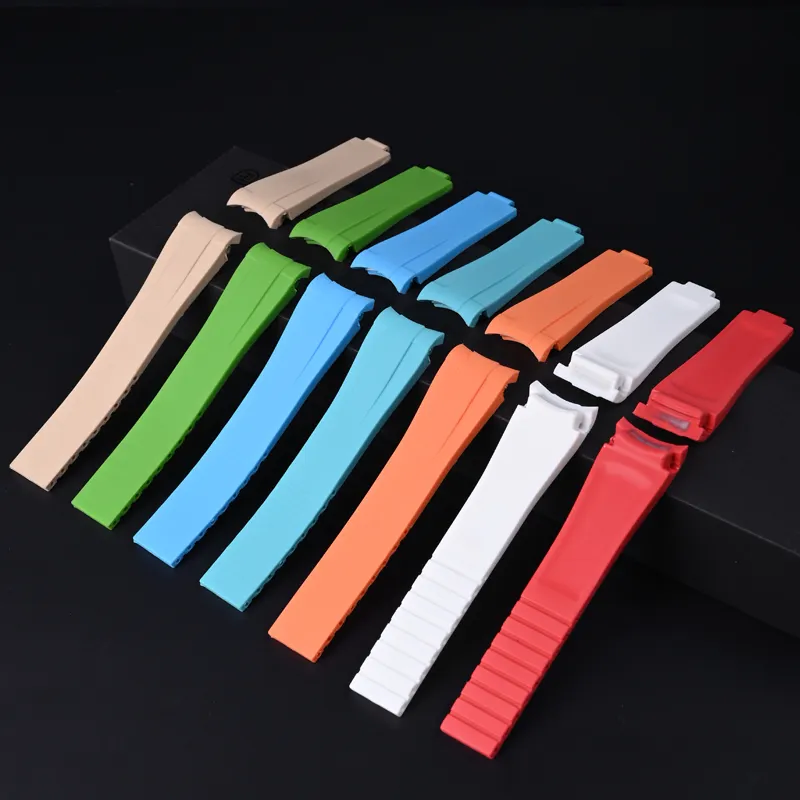 Fashion silicone watchbands for datona Submarner strap replacement tropical rubber wristwatch Straps 20mm 21mm