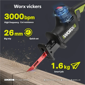 Sierra Recíproca Eléctrica Inalámbrica WU500.9, Sierra Eléctrica de Litio con Cargador y Batería Originales - Product Image 2