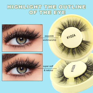Fournisseurs de cils en bande complète moelleux de marque privée, cils en vison 3D naturels, faux cils, plateaux de cils de 15 à 25 mm, vente en gros - Product Image 3