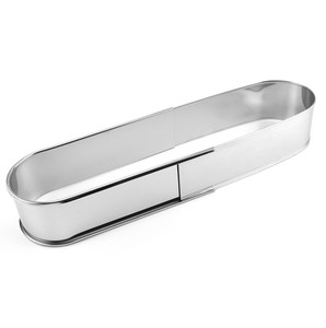 타원형 베이킹 주석 케이크와 빵에 딱 맞는 스테인레스 스틸 조절 케이크 링 치즈 서클 - Product Image 1