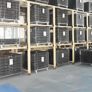 Contenitore a Gabbia in Rete Metallica Saldata Staccabile Standard Europeo con Design Impilabile - Product Image 2