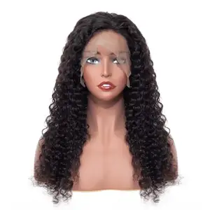 HD Lace Frontal Wigs Brazilian Deep Wave Lace Front Human Hair Wigs For Women 13x4 Deep Curly 30Inches Long Wavy Wigs