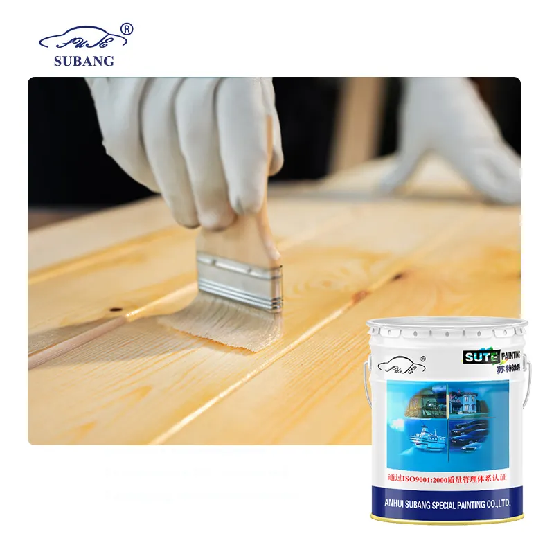 Fórmula a base de aceite o a base de agua laca acrílica barniz transparente para pintura acrílica para madera