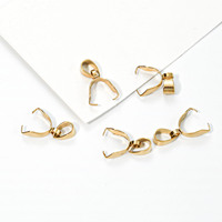 Accessoires de bijouterie en acier inoxydable avec anneau boucle melon collier pendentif accessoires