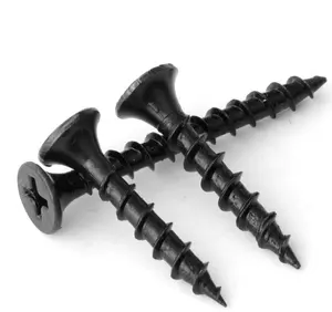 High quality black 16mm stainless steel sheet metal drywall self tapping screws