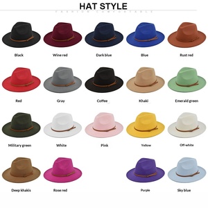 Chapeau de <span class=keywords><strong>cowboy</strong></span> rétro en fibre de polyester, couleur unie, à bord plat, durable et réglable, idéal pour les voyages en extérieur - Product Image 2