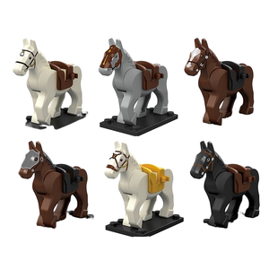 Jouets de construction Chevalier Médiéval et Cheval de Guerre, Mini Figurines de Forces, Jouet Éducatif en Plastique, Cadeau d'Anniversaire pour Enfants XP1007-XP1016 - Product Image 1