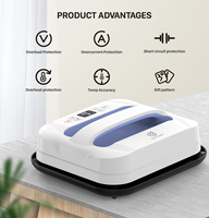 Machine de sublimation électrique automatique portable 12x10 pouces pour impression de t-shirts, nouvelle presse à chaud DIY