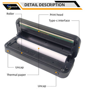 Tốt nhất bán không dây Bluetooth A4 xách tay mini Máy in nhiệt màu đen và trắng ảnh Máy in nhiệt - Product Image 4