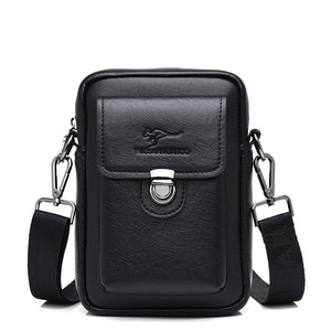 Herren PU Cross body Handy tasche Koreanische Version Kleiner Rucksack Mode Casual Style Taillen tasche - Product Image 5