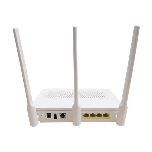 HN8546Q ONU FTTH Fiber Optic SC UPC 12V DC 4GE+1Tel+2USB 2.4G 5G WiFi Modem ONT ONU