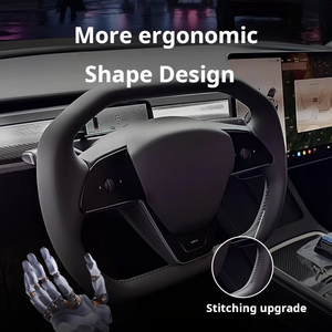 Volant hexagonal de style punk pour camionnette Tesla Model 3/Y Modification de voiture avec couvercle de klaxon - Product Image 3