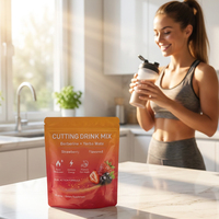 30 bâtonnets de poudre de supplément à la fraise, berbérine, yerba mate, 5-HTP, magnésium et FOS pour le métabolisme énergétique, personnalisation OEM