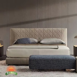 Hiện đại chất lượng cao ý Minimalism thiết kế nội thất phòng ngủ da Vua giường - Product Image 4