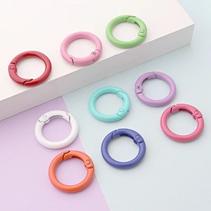 2025 Trung Quốc Tùy Chỉnh Nhiều Màu Sắc Kim Loại O Ring Mùa Xuân Clasp O Ring Snap Clasp Keyring - Product Image 3