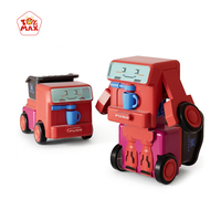 Mini voiture de cascadeur inertielle à déformation de robot de dessin animé, véhicule jouet à friction glissante avec bonbons