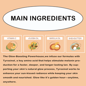 Aceite de bronceado corporal dorado de etiqueta privada con ingredientes veganos Sun Tan Shimmer Mousse Cream - Product Image 3