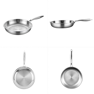 Padella in Titanio a 3 Strati con Coperchio, Antiaderente, Manico Ergonomico Martellato, Adatta per Forno, Gas ed Elettrico - Product Image 6