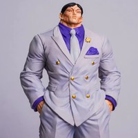 Statue GK de personnage d'anime macho en combat musculaire, figurine de collection pour exposition