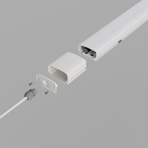 ไฟ LED แบบกันน้ำกันฝุ่น IP65 แบบเชื่อมต่อได้ ป้องกันการกัดกร่อน เหมาะสำหรับคลังสินค้า ลานจอดรถ โรงงาน - Product Image 2